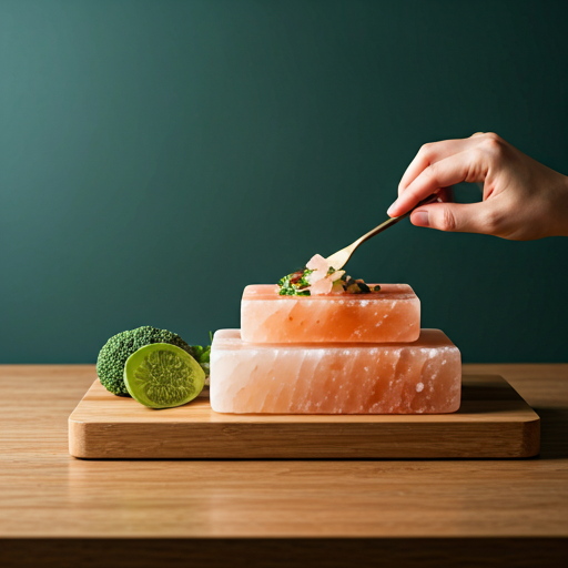 Social post showing cooking on salt block